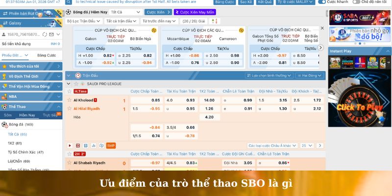 thể thao SBO